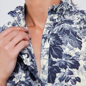 NWT TUCKERNUCK Navy Blue Toile Tate Dress XXXL = 18